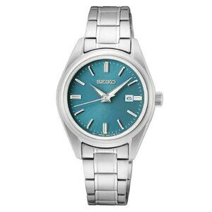 NWT Authentic Seiko Essentials Quartz Blue Dial Men's Watch
